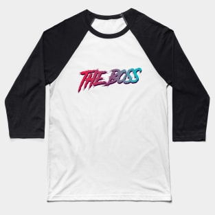 The Boss Typographic Design Baseball T-Shirt